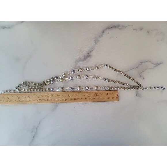 Multistrand Adjustable Beaded Necklace Vintage Japan Costume Jewelry, READ - Picture 9 of 10